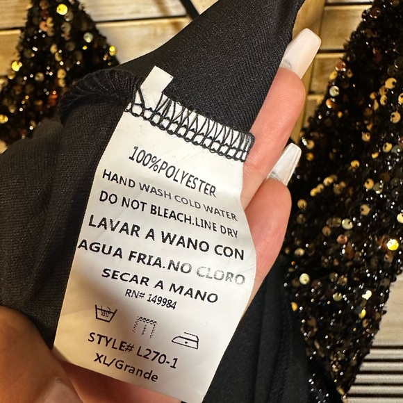 NWT Southern Fried Chics Sequin Dress - Picture 6 of 6